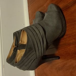 Cute open toe booties